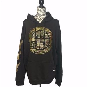 Simply Southern Love Deerly Black Camo Hoodie
